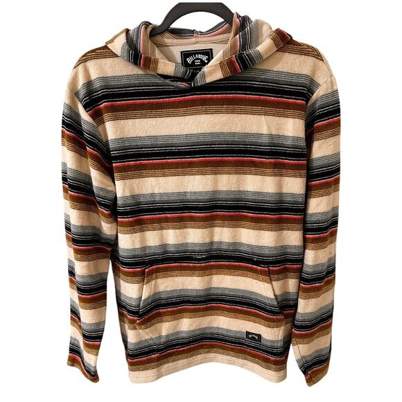 Billabong Multicolor Striped Hoodie Sweater - Picture 1 of 8